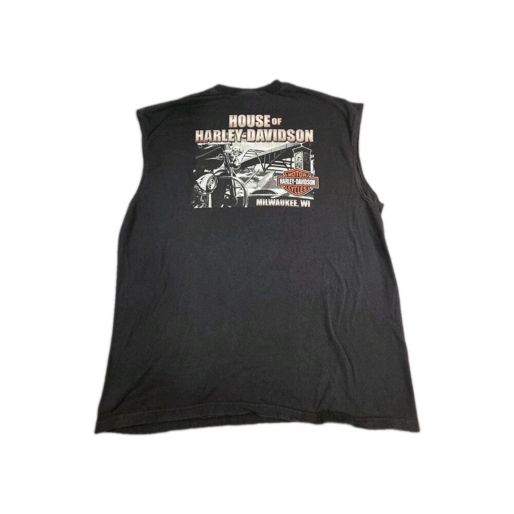 House Of Harley Davidson Milwaukee Wisconsin Size 2XL Sleeveless Muscle Shirt - Picture 6 of 7